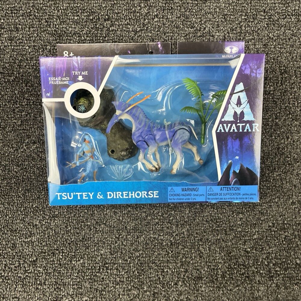 Avatar 2 Tsu'Tey & Direhorse Action Figure Way of The Water World of Pandora.